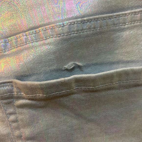 J Brand Iridescent Silverspoon Skinny Jeans Size 24 - Picture 9 of 9